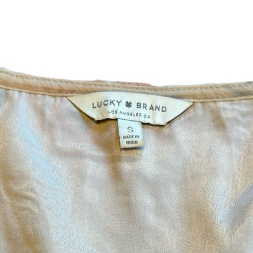 Lucky Brand / Floral Peasant Blouse Sz S - Picture 10 of 11